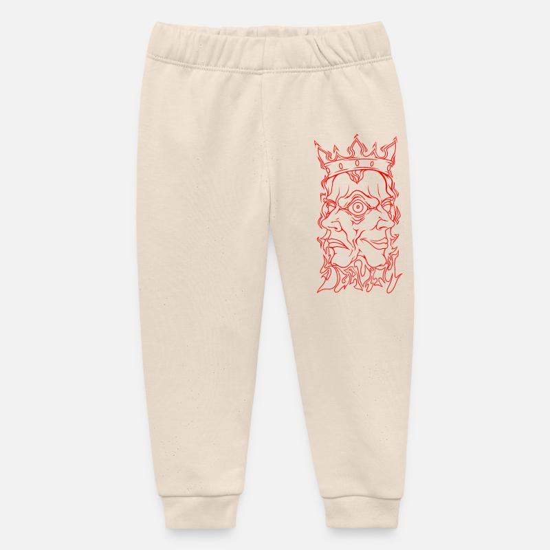 Dualité - Pantalon de jogging bébé bio Stanley/Stella - écru doux
