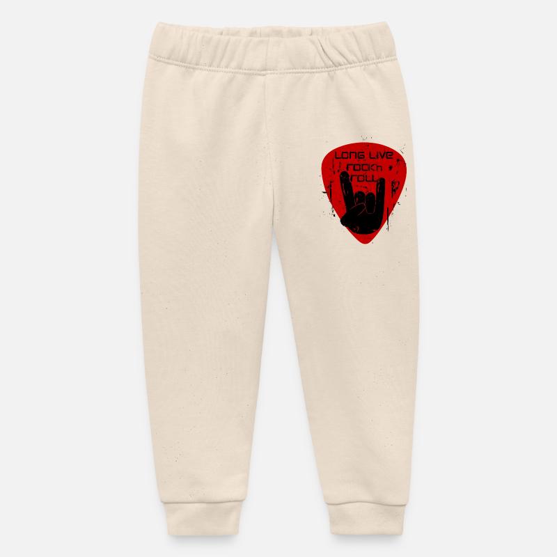 Vive le Rock’n’Roll - Pantalon de jogging bébé bio Stanley/Stella - écru doux