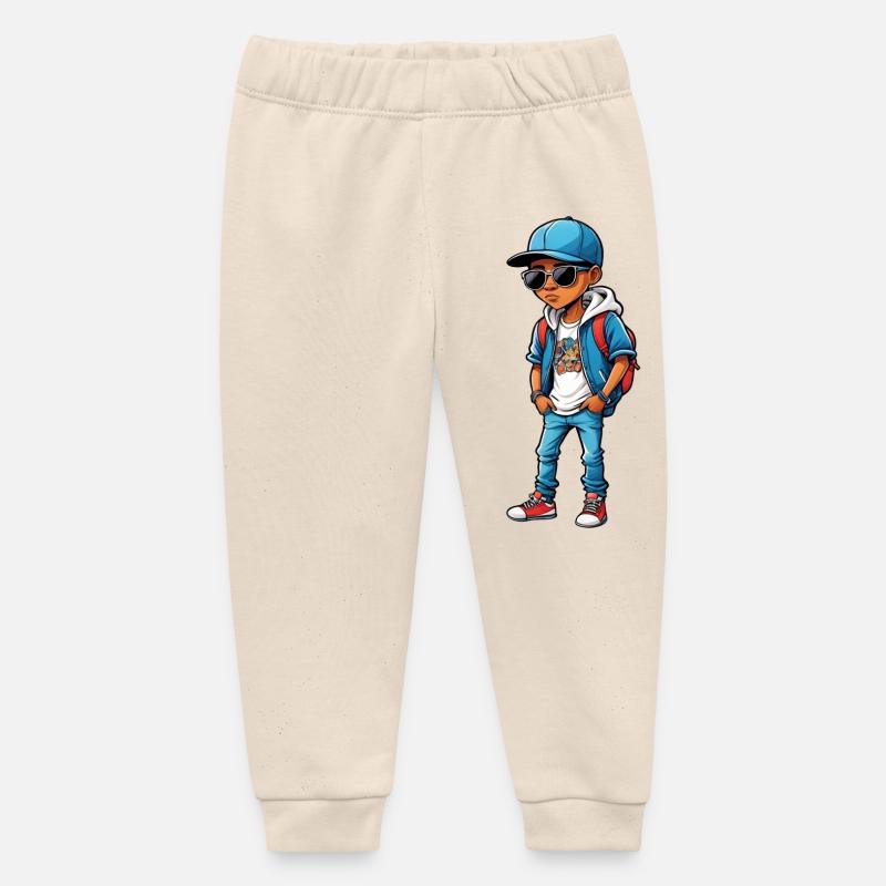 Cool Dessin Animé Adolescent - Pantalon de jogging bébé bio Stanley/Stella - écru doux