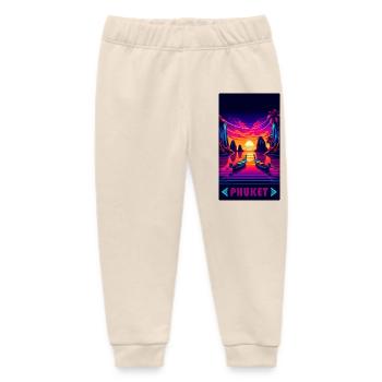 Phuket Thailand Sonnenuntergang Design - Baby Organic Jogginghose Baby Tumbler von Stanley/Stella - Natur - Vorne
