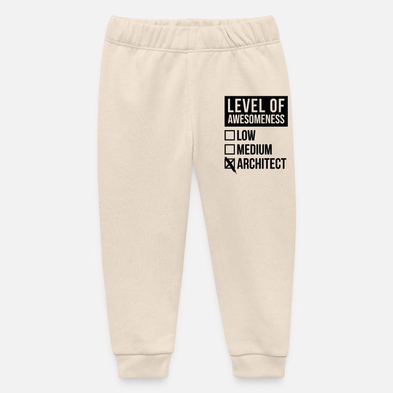 architecte - Pantalon de jogging bébé bio Stanley/Stella - écru doux