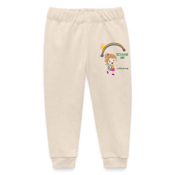 Schulkind, Einschulung - Baby Organic Jogginghose Baby Tumbler von Stanley/Stella - Natur - Vorne