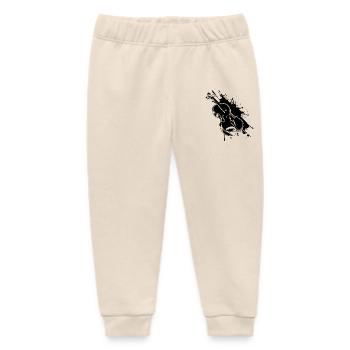 Violin Street Art - Baby Organic Sweatpants by Stanley/Stella - soft Ecru - Front