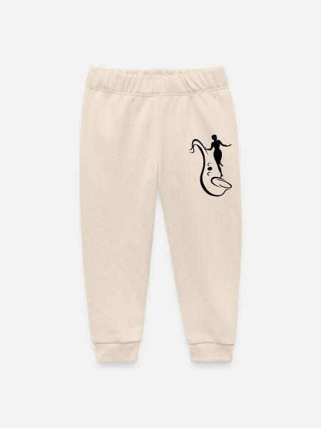 Frau und Saxophon - Baby Organic Jogginghose Baby Tumbler von Stanley/Stella - Natur