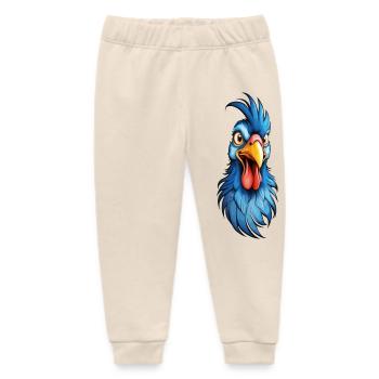 Ein blau-gefiederter Hahn - Baby Organic Jogginghose Baby Tumbler von Stanley/Stella - Natur - Vorne