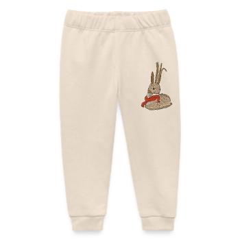 Adorable reindeer - Baby Organic Sweatpants by Stanley/Stella - soft Ecru - Front