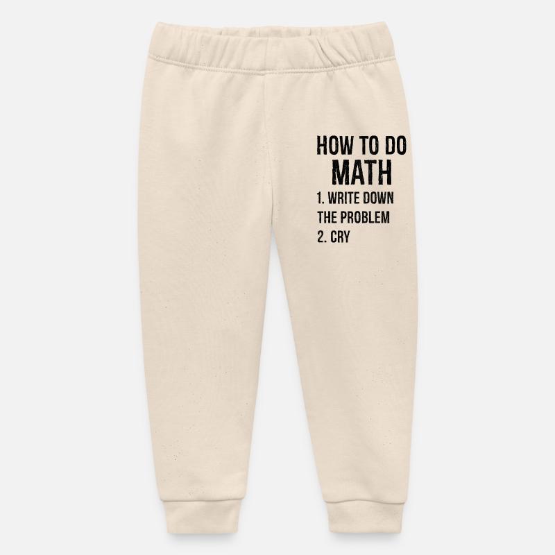 Comment faire des maths - Pantalon de jogging bébé bio Stanley/Stella - écru doux
