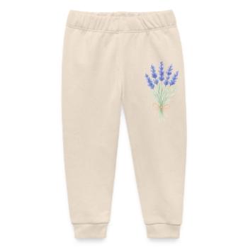 Lavender bouquet - Baby Organic Sweatpants by Stanley/Stella - soft Ecru - Front