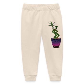 Glücksbambus im Topf - Baby Organic Jogginghose Baby Tumbler von Stanley/Stella - Natur - Vorne