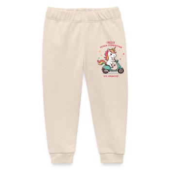 Roller-Einhorn - Baby Organic Jogginghose Baby Tumbler von Stanley/Stella - Natur - Vorne