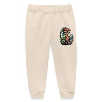 Colorful dragon design for fantasy fans - Baby Organic Sweatpants by Stanley/Stella - soft Ecru - Front