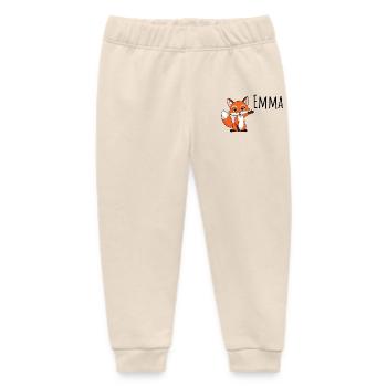 Fuchs - Mein Name ist Emma - Süßes Waldtier - Baby Organic Jogginghose Baby Tumbler von Stanley/Stella - Natur - Vorne