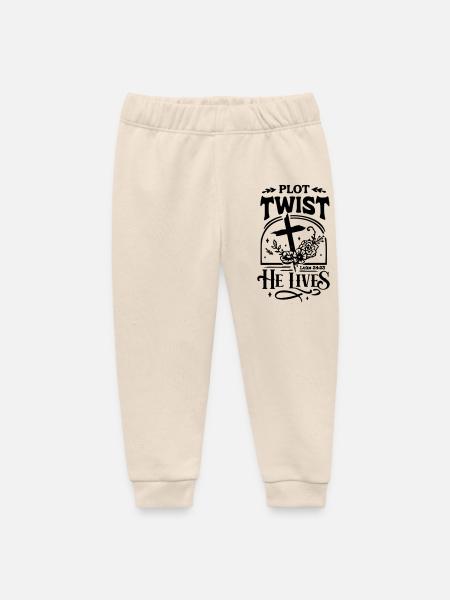 Plot Twist: Er lebt Ostern Christ - Baby Organic Jogginghose Baby Tumbler von Stanley/Stella - Natur