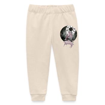 Magical Mermaid in the Underwater Temple - Baby Organic Sweatpants by Stanley/Stella - soft Ecru - Front