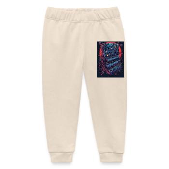 Appareil de musique électronique futuriste - Pantalon de jogging bébé bio Stanley/Stella - écru doux - Devant