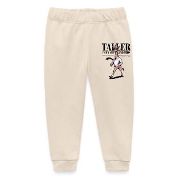 Taller Than Your Standards Giraffe - Baby Organic Sweatpants by Stanley/Stella - soft Ecru - Front