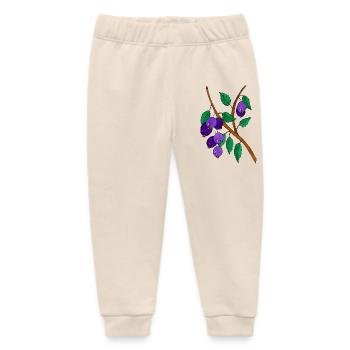 Plums - Baby Organic Sweatpants by Stanley/Stella - soft Ecru - Front