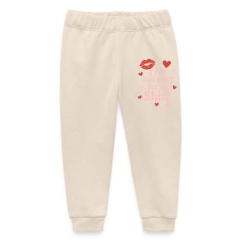 Playful confident emphasis - Baby Organic Sweatpants by Stanley/Stella - soft Ecru - Front