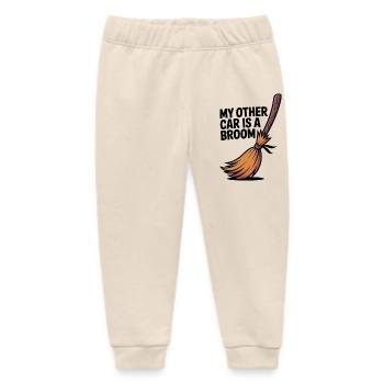 Mein anderes Auto ist ein Besen - Baby Organic Jogginghose Baby Tumbler von Stanley/Stella - Natur - Vorne
