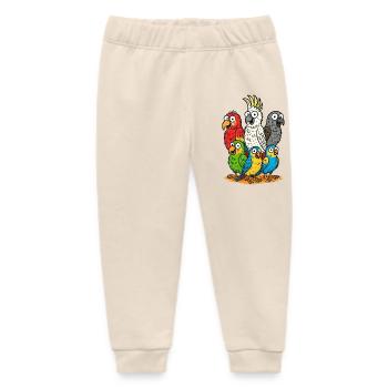 Lebendige Papageienbande Illustration - Baby Organic Jogginghose Baby Tumbler von Stanley/Stella - Natur - Vorne