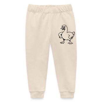 Angry goose - Baby Organic Sweatpants by Stanley/Stella - soft Ecru - Front