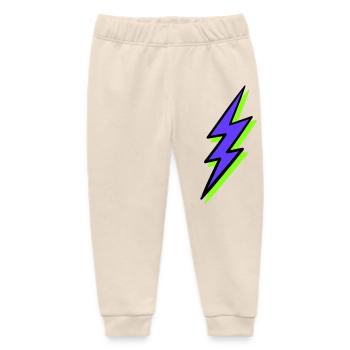 Abstrakter Strahl in Neontönen - Baby Organic Jogginghose Baby Tumbler von Stanley/Stella - Natur - Vorne