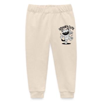 Süße Halloween Katzen Mumie - Baby Organic Jogginghose Baby Tumbler von Stanley/Stella - Natur - Vorne