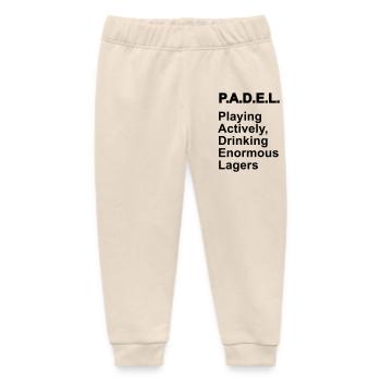 The meaning of padel - Baby Organic Sweatpants by Stanley/Stella - soft Ecru - Front