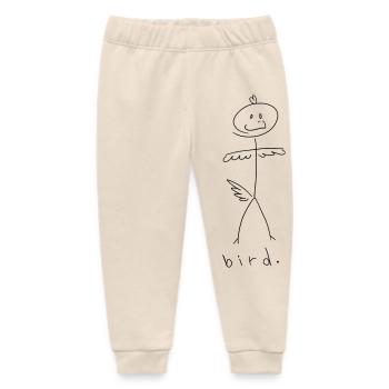bird. (schwarze Linien) (von Leni Riosa) - Baby Organic Jogginghose Baby Tumbler von Stanley/Stella - Natur - Vorne