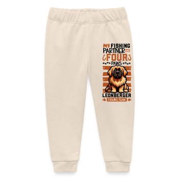 Angeln und Leonberger - Baby Organic Jogginghose Baby Tumbler von Stanley/Stella - Natur - Vorne