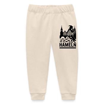 Hameln Stadt Rattenfänger Silhouette - Baby Organic Jogginghose Baby Tumbler von Stanley/Stella - Natur - Vorne