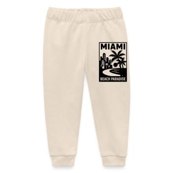 miami florida USA - Baby Organic Jogginghose Baby Tumbler von Stanley/Stella - Natur - Vorne