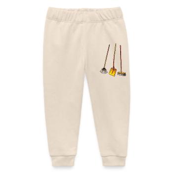 Laubrechen, Schaufel und Besen - Baby Organic Jogginghose Baby Tumbler von Stanley/Stella - Natur - Vorne