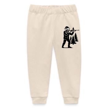 Jäger Geschenk Weihnachten Jagen Weihnacht - Baby Organic Jogginghose Baby Tumbler von Stanley/Stella - Natur - Vorne