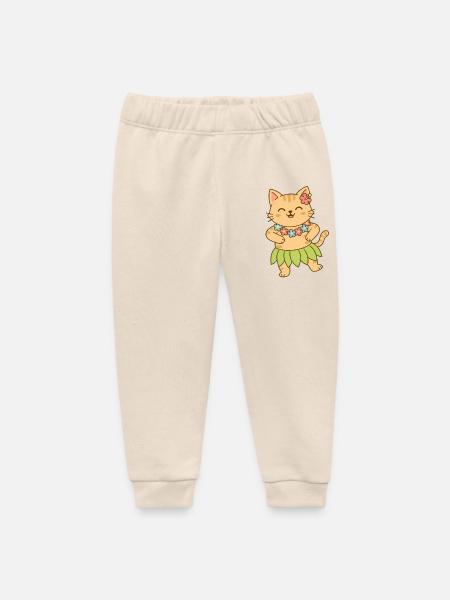 Katze auf Hawaii - Baby Organic Jogginghose Baby Tumbler von Stanley/Stella - Natur