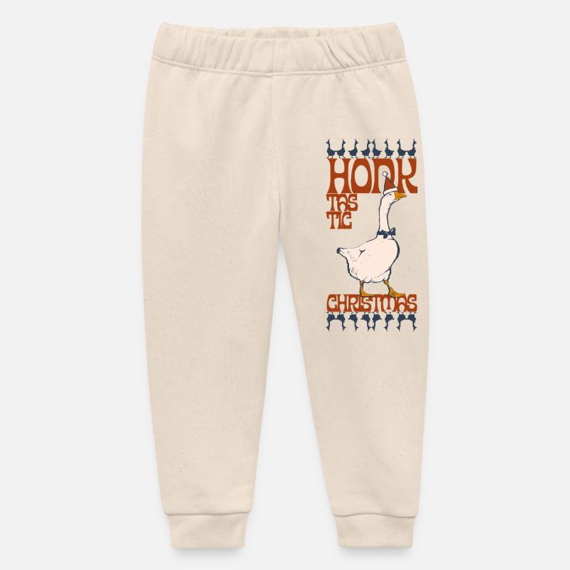 NOËL HONKTASTIC - Pantalon de jogging bébé bio Stanley/Stella - écru doux