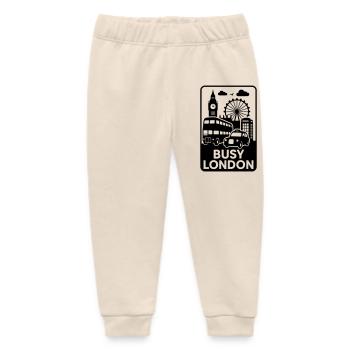 Busy London - Baby Organic Sweatpants by Stanley/Stella - soft Ecru - Front