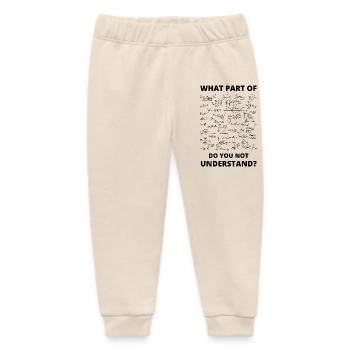 Math Teacher Mathematics Professor Mathematician - Baby Organic Sweatpants by Stanley/Stella - soft Ecru - Front