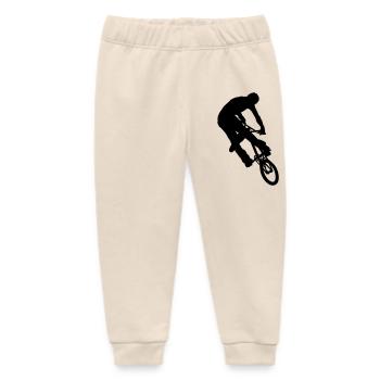 Bicycle - Baby Organic Sweatpants by Stanley/Stella - soft Ecru - Front