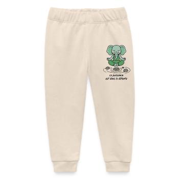 Zen-Elefanten-Kraft in Entspannung - Baby Organic Jogginghose Baby Tumbler von Stanley/Stella - Natur - Vorne
