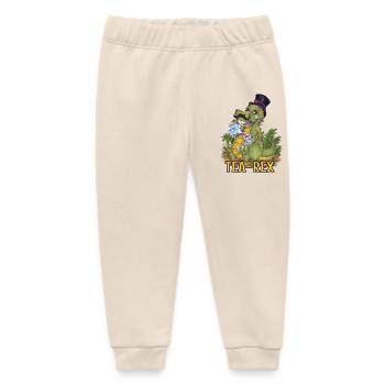Witziger Tee Rex Wortwitz Hand gezeichnet Dino - Baby Organic Jogginghose Baby Tumbler von Stanley/Stella - Natur - Vorne