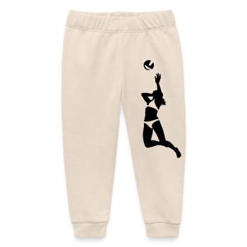 Volleyball - Baby Organic Jogginghose Baby Tumbler von Stanley/Stella - Natur - Vorne