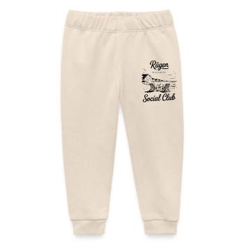 Rügen Baltic Sea Beach Sea Chalk Cliffs - Baby Organic Sweatpants by Stanley/Stella - soft Ecru - Front