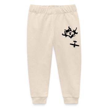 skydiving - Baby Organic Sweatpants by Stanley/Stella - soft Ecru - Front