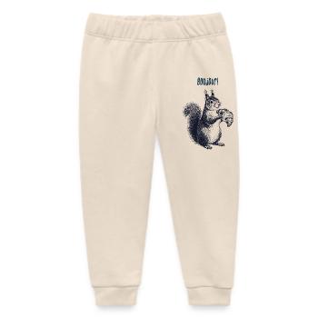 Bonjour Croissant Eichhörnchen - Baby Organic Jogginghose Baby Tumbler von Stanley/Stella - Natur - Vorne