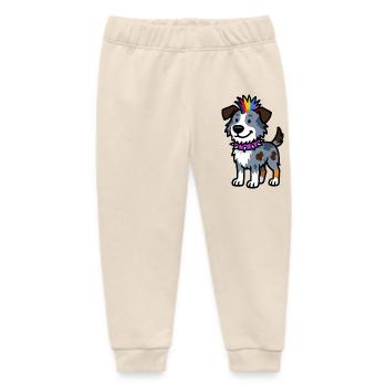  Australian Shepherd Punk Design - Baby Organic Jogginghose Baby Tumbler von Stanley/Stella - Natur - Vorne