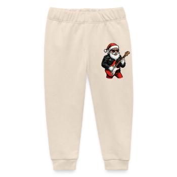 Rocker-Santa mit E-Gitarre - Baby Organic Jogginghose Baby Tumbler von Stanley/Stella - Natur - Vorne