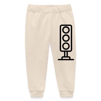 traffic light - Baby Organic Sweatpants by Stanley/Stella - soft Ecru - Front