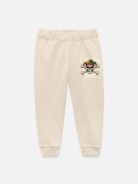 Captain Jeck Totenkopf Jester Design - Baby Organic Jogginghose Baby Tumbler von Stanley/Stella - Natur