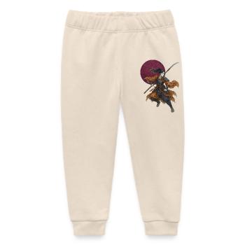 Noble Female Warrior | Onna-bugeisha - Baby Organic Sweatpants by Stanley/Stella - soft Ecru - Front